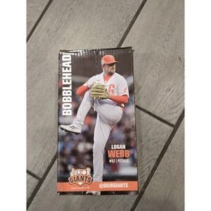 Logan Webb Bobblehead San Francisco Giants Baseball Pitcher Junior Giants